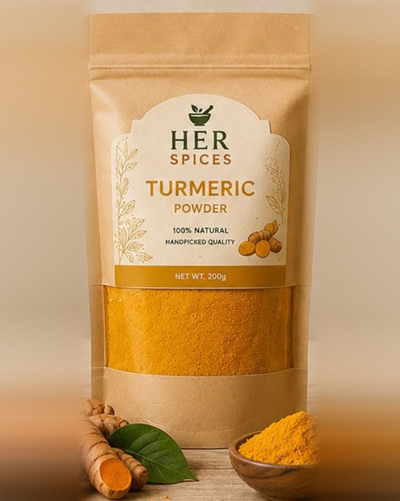 Her Spices turmeric powder pouch